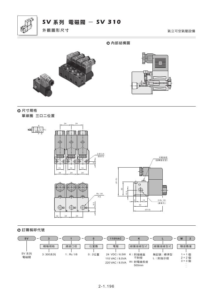 臺灣氣立可CHELIC電磁閥