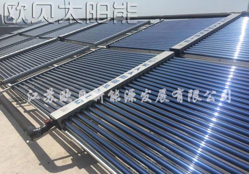 江陰東杰紡機太陽能加熱泵熱水工程