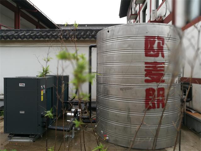 空氣能熱水器廠家泰州慶云禪寺熱水工程