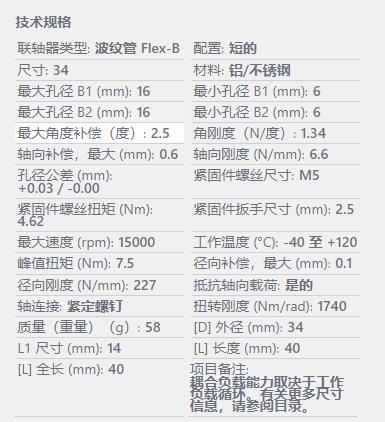 Huco 波紋管聯軸器530.34系列