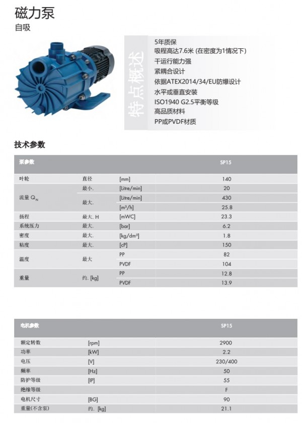 磁力泵SP15 P2