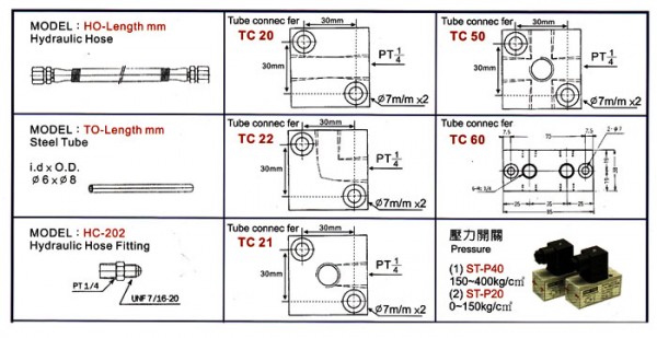 KAN-TOU 壓力開關TC 20系列 