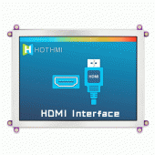 8.0寸TFT HDMI/VGA接口自帶USB接口免驅電容觸摸屏